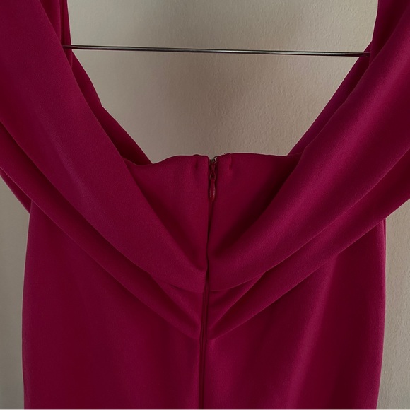 Hot pink midi pencil dress - Picture 5 of 6